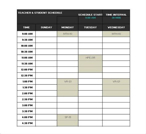aurora university class schedule